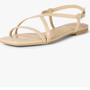 Amazon Essentials Women's Size 9.5 Beige Strappy Sandals - NWT